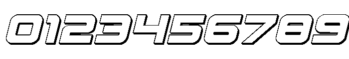 Yielding Timber 3D Italic Font OTHER CHARS