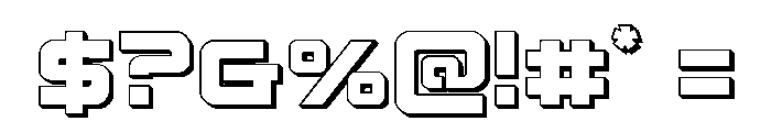 Yielding Timber 3D Font OTHER CHARS