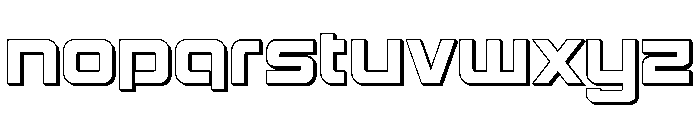 Yielding Timber 3D Font LOWERCASE