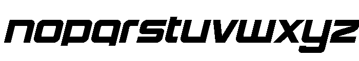 Yielding Timber Compact Italic Font UPPERCASE