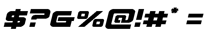 Yielding Timber Expanded Italic Font OTHER CHARS