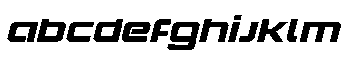 Yielding Timber Expanded Italic Font UPPERCASE
