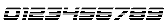 Yielding Timber Gradient Italic Font OTHER CHARS