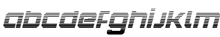 Yielding Timber Gradient Italic Font UPPERCASE