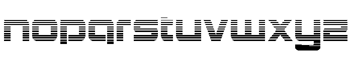 Yielding Timber Gradient Font LOWERCASE