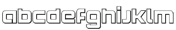Yielding Timber Outline Font UPPERCASE