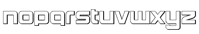 Yielding Timber Outline Font UPPERCASE