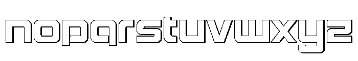 Yielding Timber Outline Font LOWERCASE