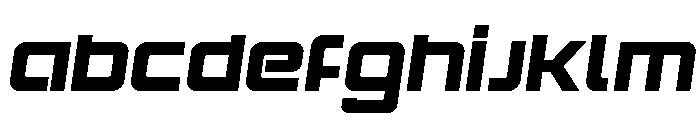Yielding Timber Semi-Italic Font UPPERCASE