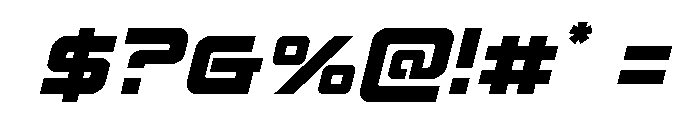 Yielding Timber Spaced Italic Font OTHER CHARS
