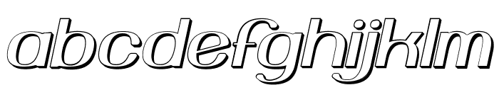 Yiggivoo Unicode 3D Italic Font LOWERCASE