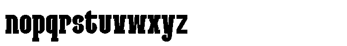 Yibuk Recity YIBUK Regular Font LOWERCASE