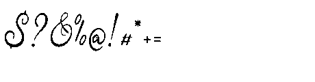 Yinderia Regular Font OTHER CHARS
