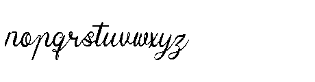 Yinderia Regular Font LOWERCASE