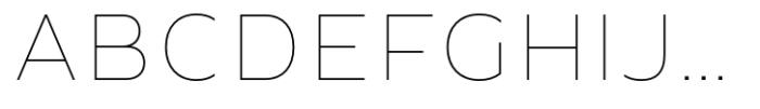 Yingyai Thin Font UPPERCASE