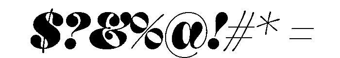 Yink Regular Font OTHER CHARS