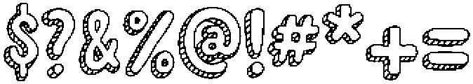 YJ Knotted Ink Regular otf (400) Font OTHER CHARS