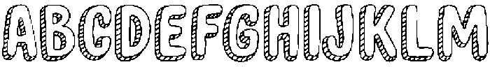 YJ Knotted Ink Regular otf (400) Font UPPERCASE