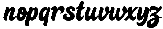 YJC Coco Swash Regular otf (400) Font LOWERCASE