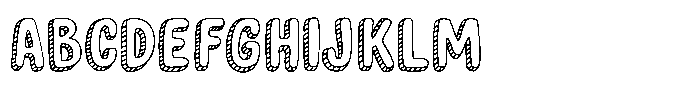 YJ Knotted Ink Font UPPERCASE