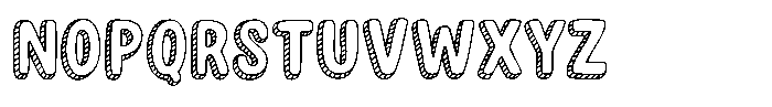 YJ Knotted Ink Font UPPERCASE