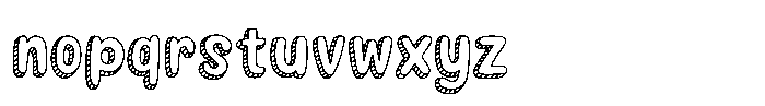 YJ Knotted Ink Font LOWERCASE