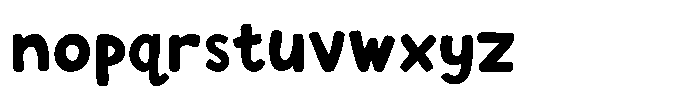 YJC Sunny Ripple Font LOWERCASE