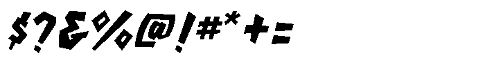 YJC Volt Fizzlo Font OTHER CHARS