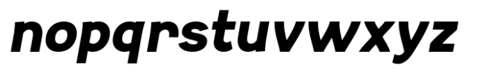 YLab Bold Oblique Font LOWERCASE