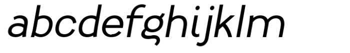 YLab Light Oblique Font LOWERCASE