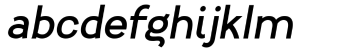 YLab Regular Oblique Font LOWERCASE