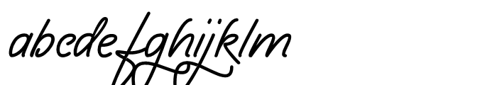 Yma Italic Font LOWERCASE
