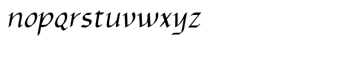 Yngreena Alternate Italic Font LOWERCASE