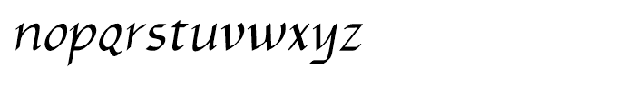 Yngreena Italic Font LOWERCASE