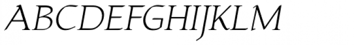 Yngreena Alt Light Italic Font UPPERCASE