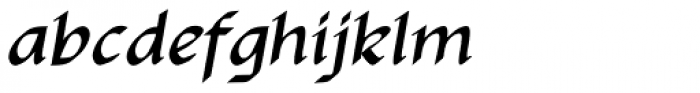 Yngreena Bold Italic Font LOWERCASE