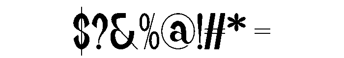 YOBAGE Font OTHER CHARS