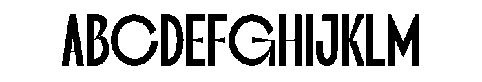 YOBAGE Font UPPERCASE
