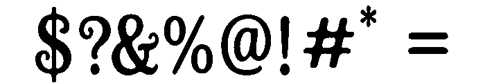 Yodia Mangesti Regular Font OTHER CHARS