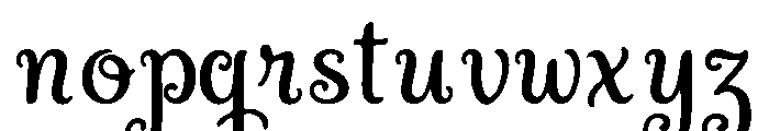Yodia Mangesti Regular Font LOWERCASE