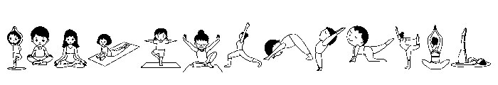 Yoga Day Font UPPERCASE