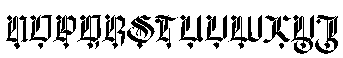 Yograde Font UPPERCASE