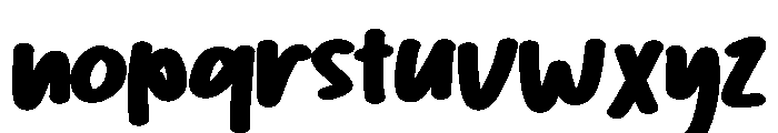 Yonkage Font LOWERCASE