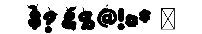 You Are The Zest Font OTHER CHARS