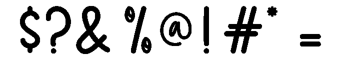 You Beautiful Font OTHER CHARS