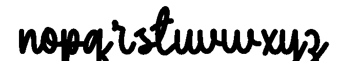 You Beautiful Font LOWERCASE