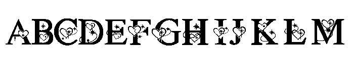 Young Love Valentine Font UPPERCASE