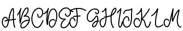 Yourself Regular Font UPPERCASE
