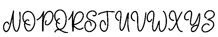 Yourself Regular Font UPPERCASE