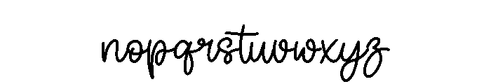 Yourself Regular Font LOWERCASE